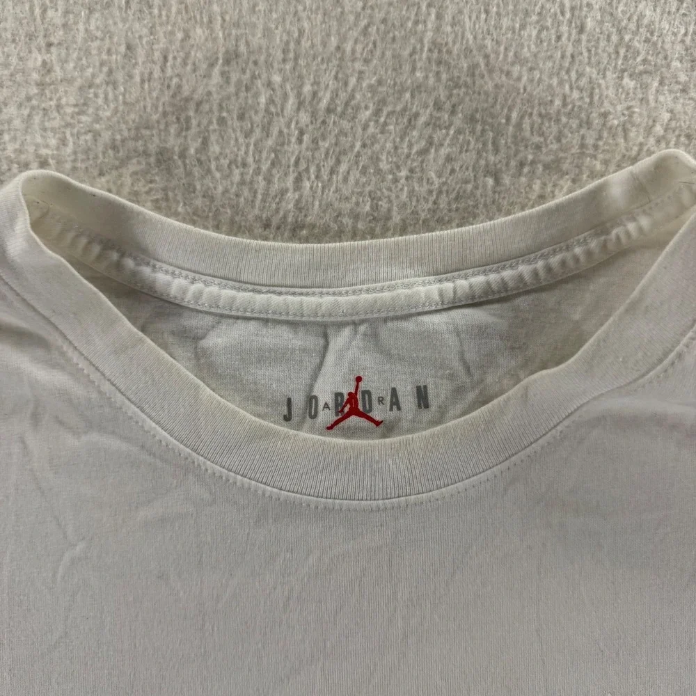 Jordan Flight T-Shirt Mens XXL White Good Jumpman Graphic Cotton Tee
